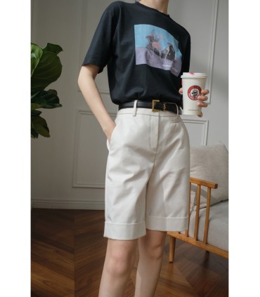 Shorts retos casuais de cinco pontas calças médias 