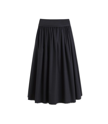 Slanke A-lijn rok met hoge taille, paraplurok 