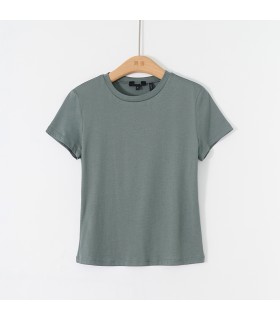 T-shirt manches courtes multicolore pur coton léger et sec 