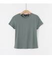 Leichtes und trockenes mehrfarbiges Kurzarm-T-Shirt aus reiner Baumwolle