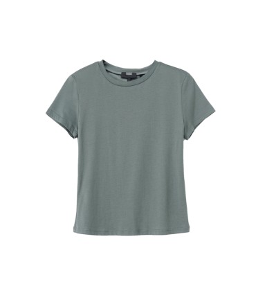 Let og tør bomulds multifarvet kortærmet T-shirt 