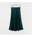 Slim midi skirt with high waist and hips 