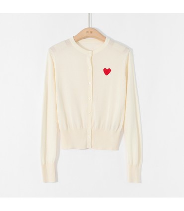 Knitted sun protection air conditioning cardigan