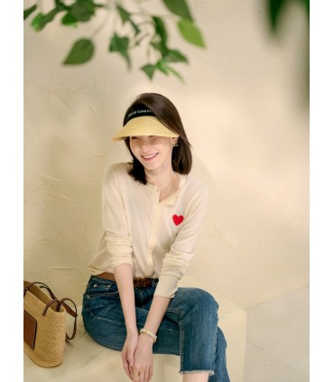 Stickad solkräm, luftkonditionerad kofta