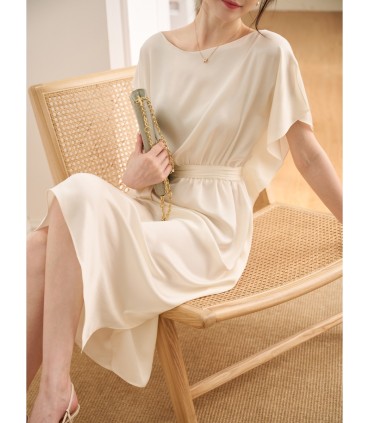 Robe à lacets amincissante à volants Robe pour femme 