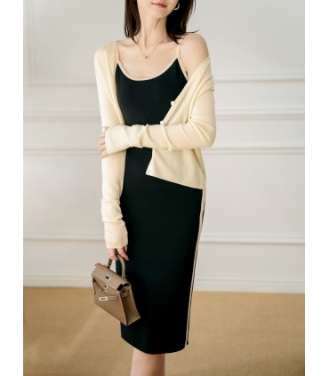 Bekväm stickad kofta för luftkonditionering