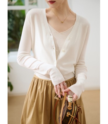 Bequeme gestrickte Klimaanlage-Cardigan-Jacke