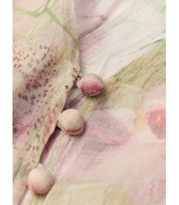 Robe à lacets en soie