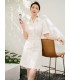 Waist tie shirt commuter dress 
