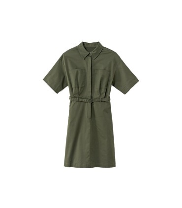 Hemdkleid mit Taillenschnürung 