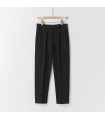 Blended commuter nine-point tapered casual trousers