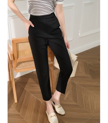 Pantalon décontracté fuselé à neuf points pour banlieue