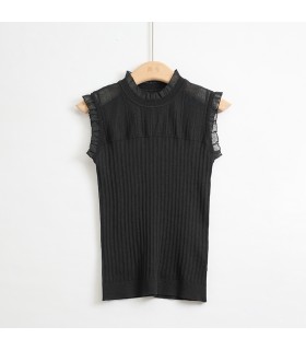 Cashmere silk vest knitted inner top 