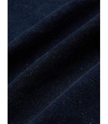 Rok Denim Celah Katun Single-Breasted