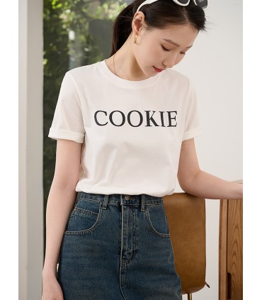 Áo thun ngắn tay cotton nguyên chất được kéo sợi theo yêu cầu mật độ cao 