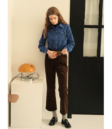 Camicia da scrittore tascabile con astuccio per temperamento letterario in stile francese 