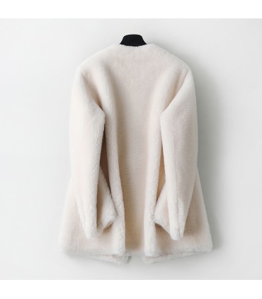 Women's Double Sheep Shearing Breasted Jacket