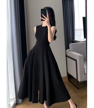 Falda estilo Hepburn sin mangas para desplazamientos