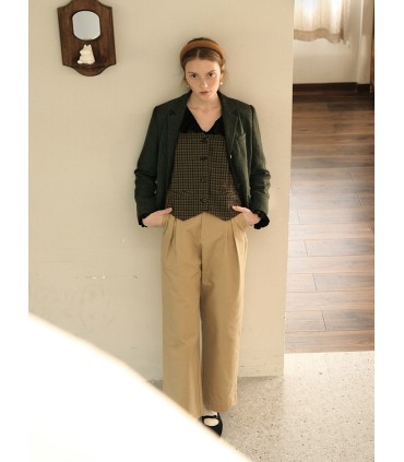 Pläd Classic Curved Pocket Layered Vest 