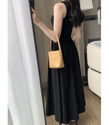 Ärmelloses Pendel-Tanktop im Hepburn-Stil 