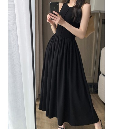 Ärmelloses Pendel-Tanktop im Hepburn-Stil 