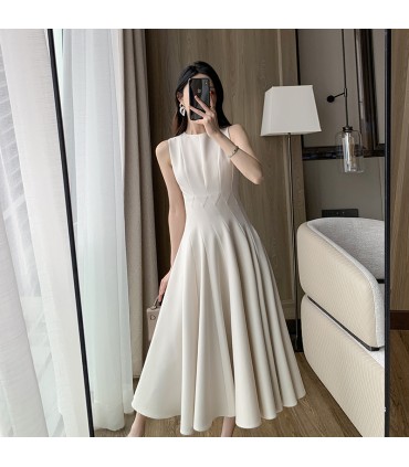 收腰通勤女神范长裙