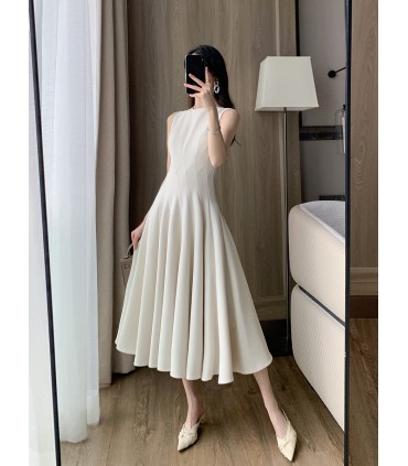 收腰通勤女神范长裙