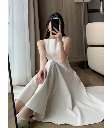 收腰通勤女神范长裙