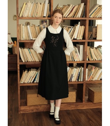 Chemise à manches longues ajustée à rayures foncées