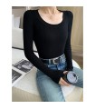 Fashionable Slim Fit Bottoming Top 