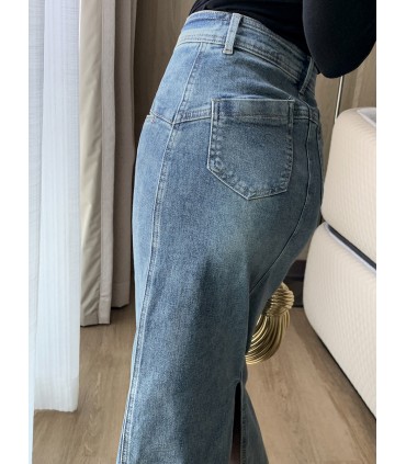 Jupe queue de poisson fendue taille haute 