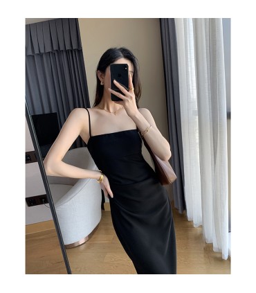 高级感御姐赫本风开叉裙