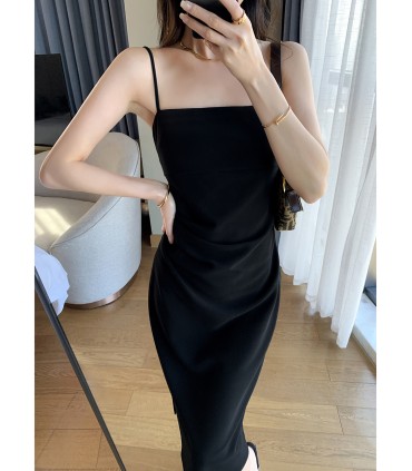 高级感御姐赫本风开叉裙