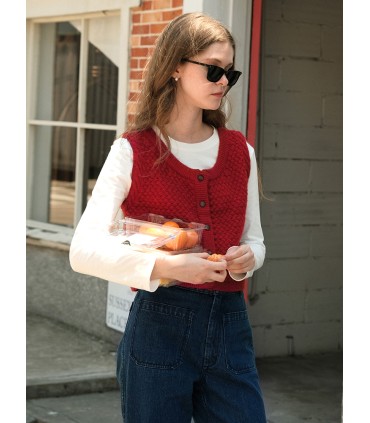 سترة مخملية من صوف القمح بملمس الأذن