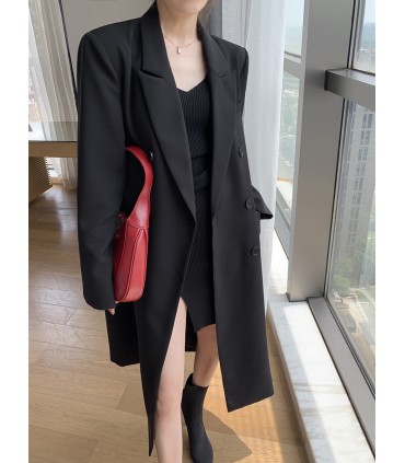 햅번 스타일 미드기장 코트 