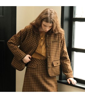 High-end Ekose Küçük Koku Yastıklı Set