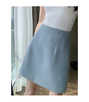 Jupe courte polyvalente taille haute