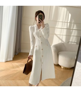 V领高级感轻奢小香风长裙