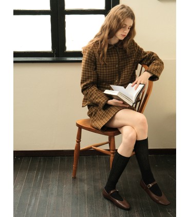 Ensemble rembourré petit parfum à carreaux haut de gamme