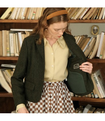 Jas pendek gesper halus 