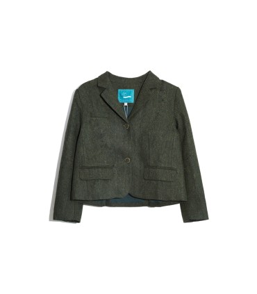 Delicate buckle short suit jacket 