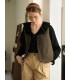 Plaid Classic Curved Pocket Layered Vest