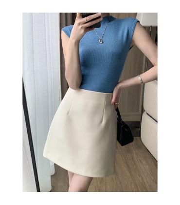 高腰百搭a字短裙子