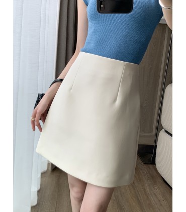 高腰百搭a字短裙子