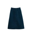 Classic lake blue corduroy skirt 