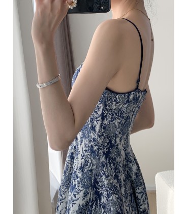 Gonna lunga in jacquard dallo stile leggero, lussuoso e delicato 