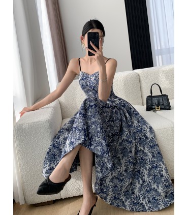 Skirt panjang jacquard gaya mewah ringan dan lembut