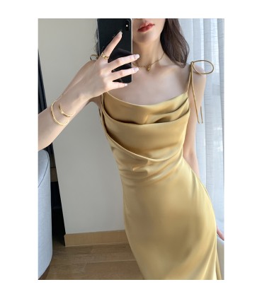 Falda de sirena de satén Yujie