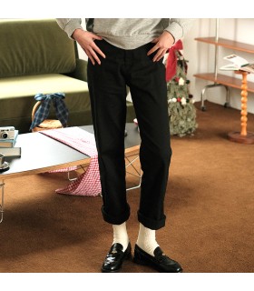 Pantalon chaud en polaire noire 