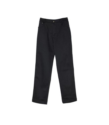 Zwarte fleece warme broek 